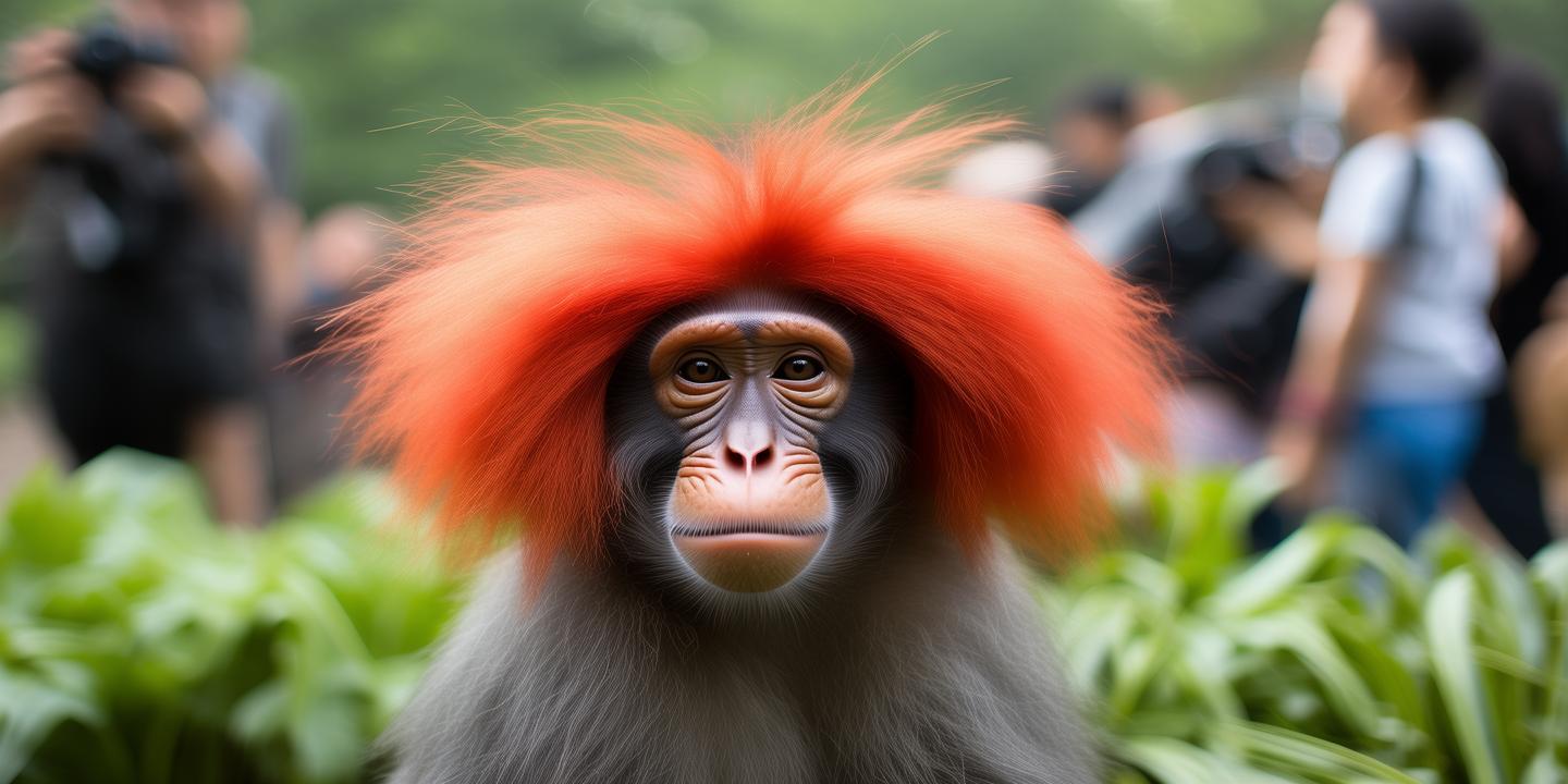 北京动物园网红猴爱心发型走红 猴中唐僧引热议插图 北京动物园网红猴爱心发型走红 猴中唐僧引热议