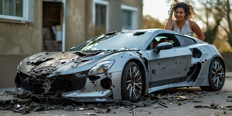 女子爱车被狗啃毁面目全非 保险公司会赔偿吗