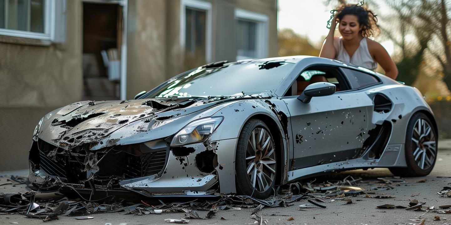 女子爱车被狗啃毁面目全非 保险公司会赔偿吗插图 女子爱车被狗啃毁面目全非 保险公司会赔偿吗