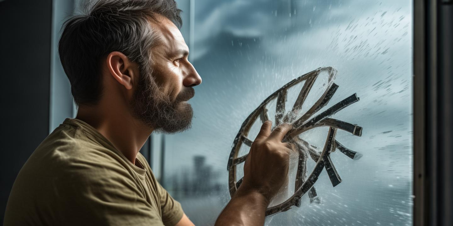 男子自制垃圾袋扰流球防台风 保护门窗玻璃妙招插图 男子自制垃圾袋扰流球防台风 保护门窗玻璃妙招