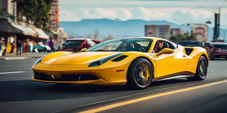 重庆女子乘黄色法拉利千里赴内蒙古 网友：回头率爆表