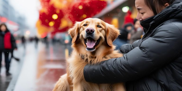 国庆高速走失小狗终归主怀抱 感人重逢暖人心