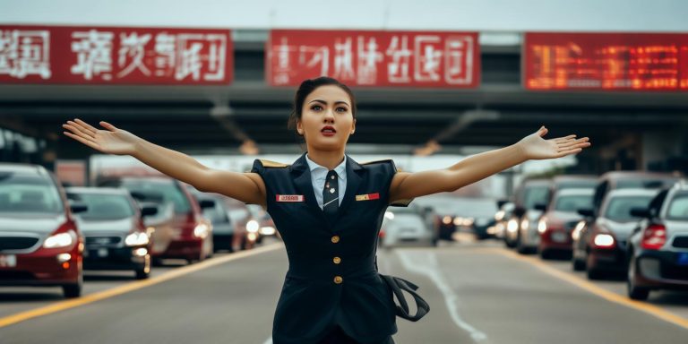 国庆高速免费最后时刻收费员催促司机赶路