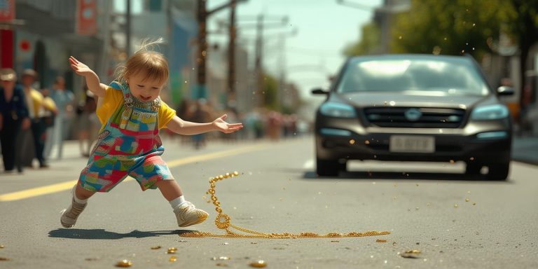 高速熊孩子扔金项链 父母停车寻引发危险被罚