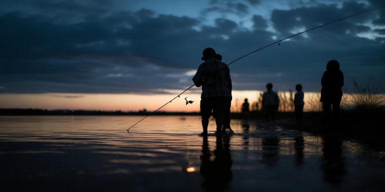74岁钓帝皮肤晒成老抽色 家人夜钓难辨认