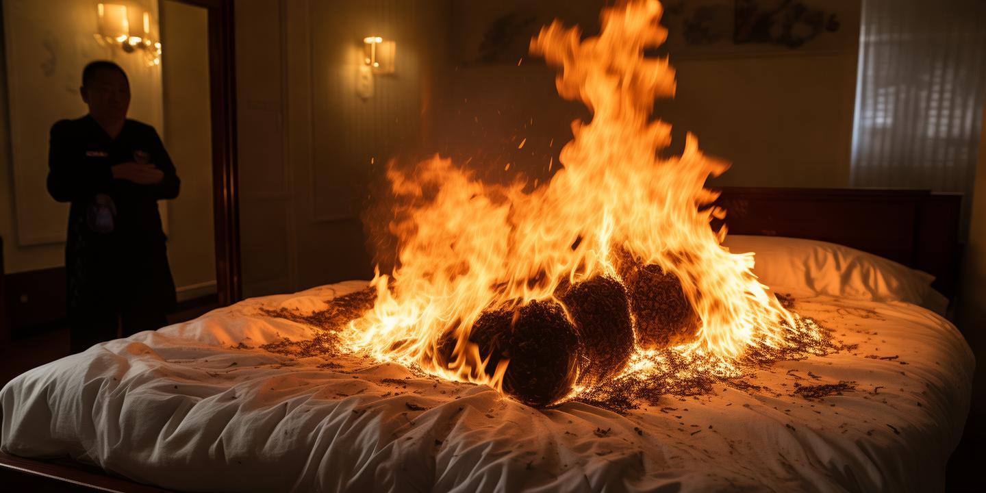 加热艾草包自燃起火 床褥被毁 厂家推卸责任插图 加热艾草包自燃起火 床褥被毁 厂家推卸责任