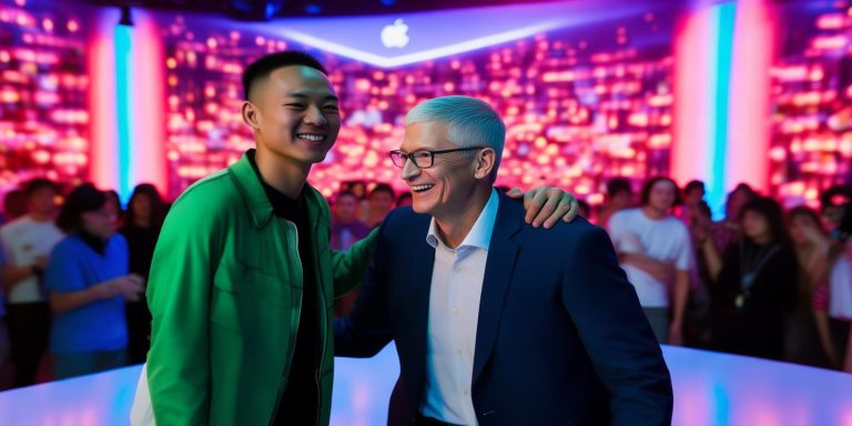 库克访华拥抱Labubu抖音直播 新引擎助苹果赢年轻用户