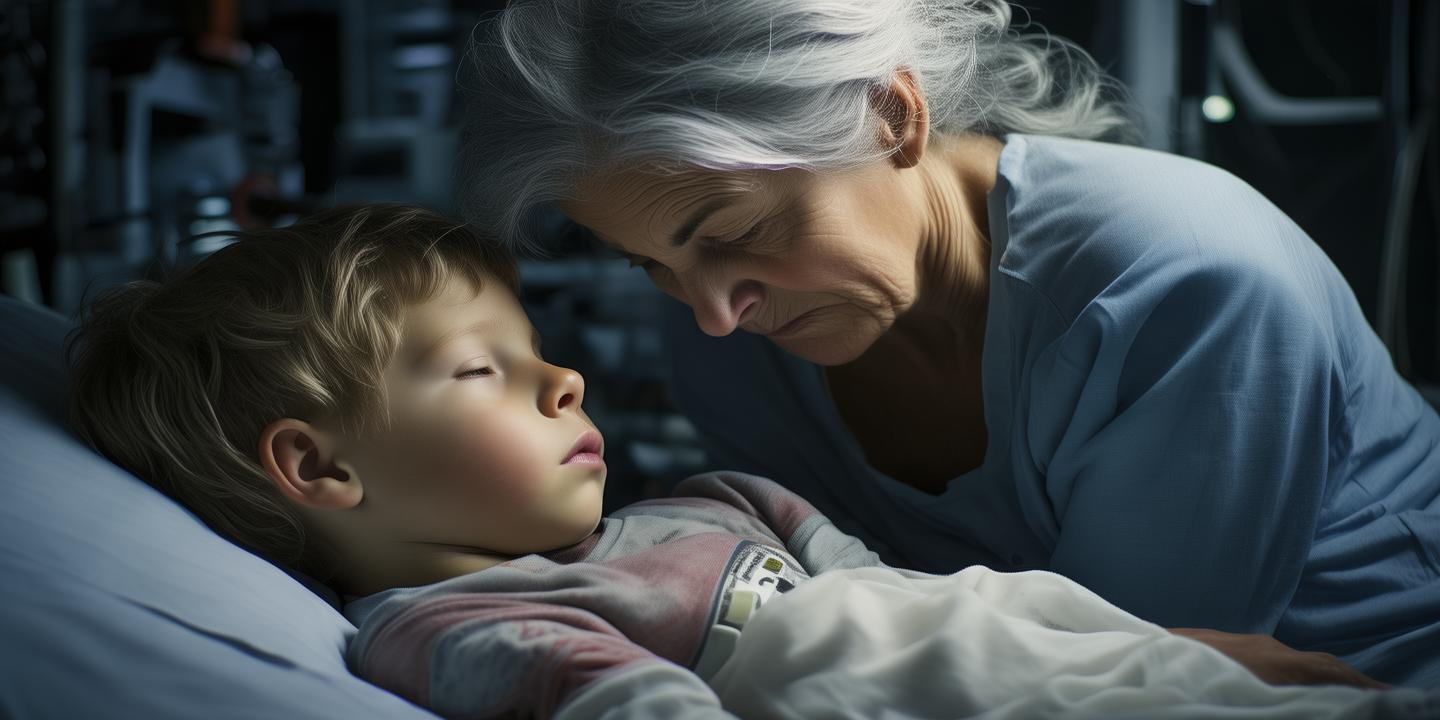 白发妈妈陪病童27次ICU耗200万终失爱子