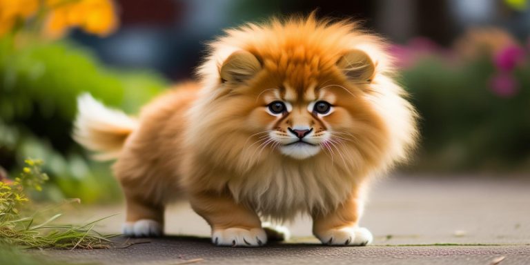 徐州短腿狮子走红网络 被称为狮中柯基萌态十足