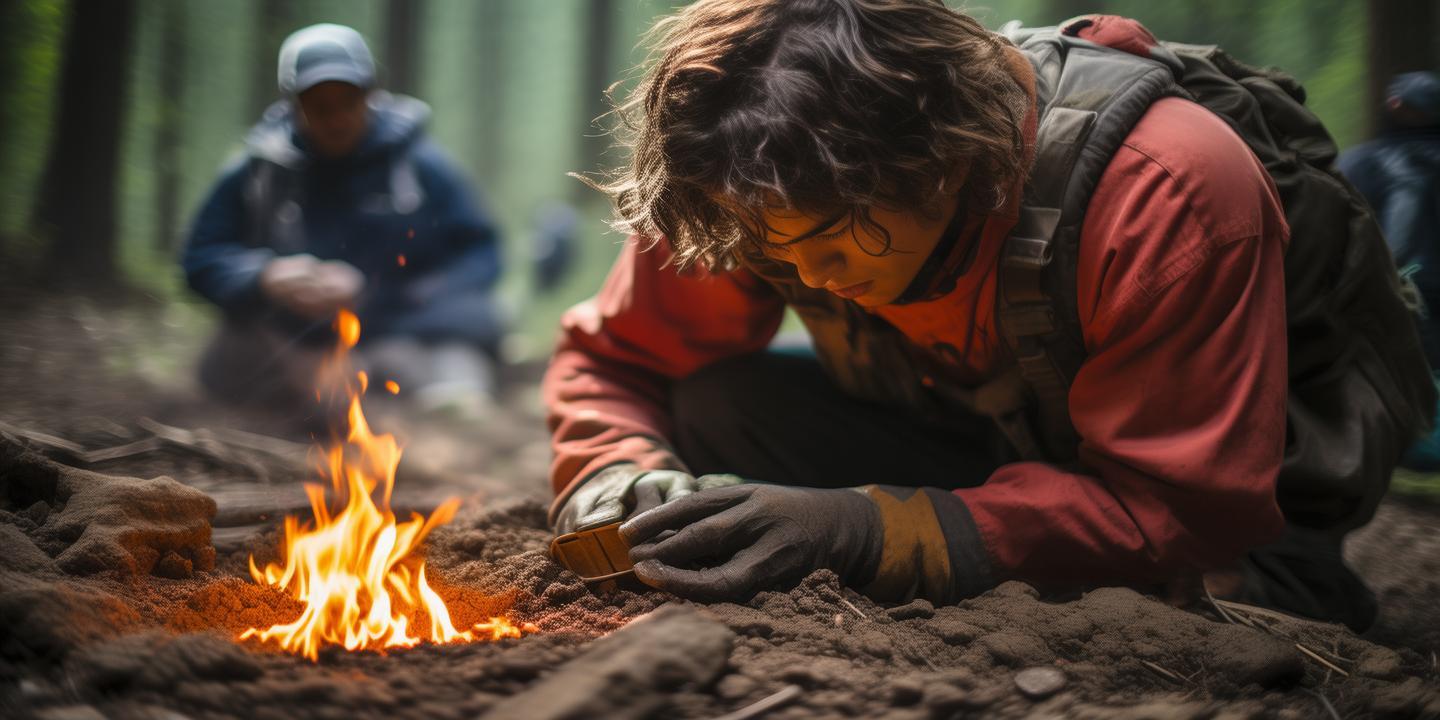 00后荒野求生选手烧红泥土自制止泻剂 荒野版蒙脱石散引关注