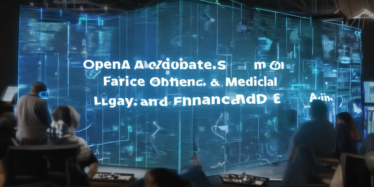 OpenAI禁止ChatGPT提供医疗法律财务建议