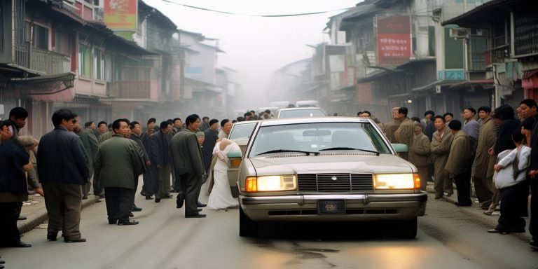 廊坊新人婚车遇拦车勒索50条烟 1小时僵持后打车赶路