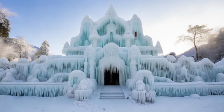 五台山龙王殿冰封奇观如仙境 白茫茫美景引网友热议