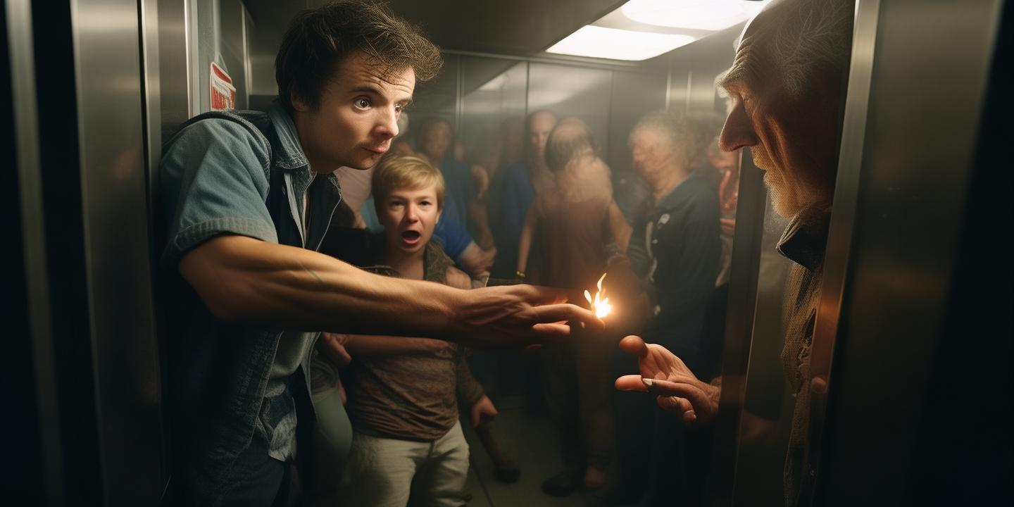 男子掐灭大爷电梯烟头救婴儿引热议