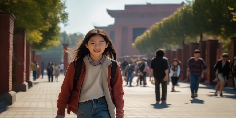 小女孩逛清华暴走两万步笑称不考了天真言论引热议