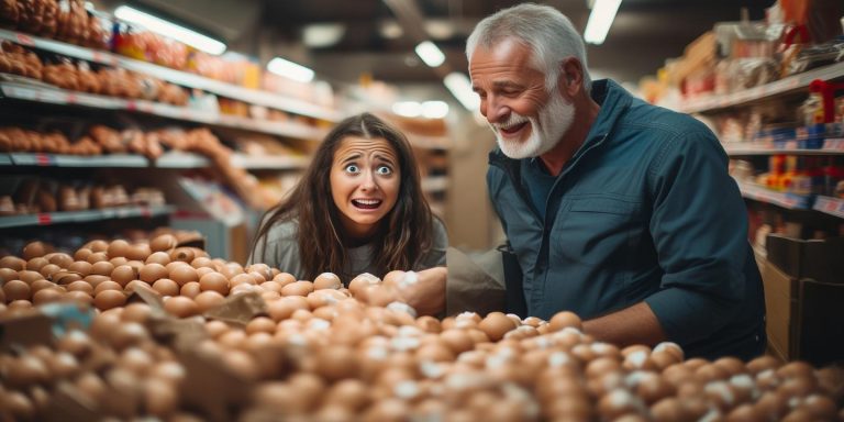 超市新员工首日失手摔碎16筐鸡蛋 老板暖心不让他赔获赞