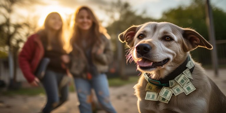 老狗身挂现金引关注 善心母女暖心领养陪伴晚年