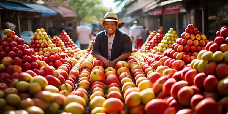 淄博苹果哥走红网络各地商贩模仿整齐苹果受热捧
