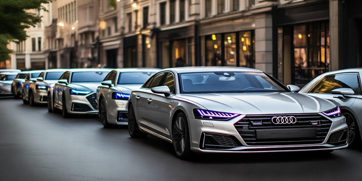 男子开奥迪上班被婚车车队当头车后面跟了7台奥迪