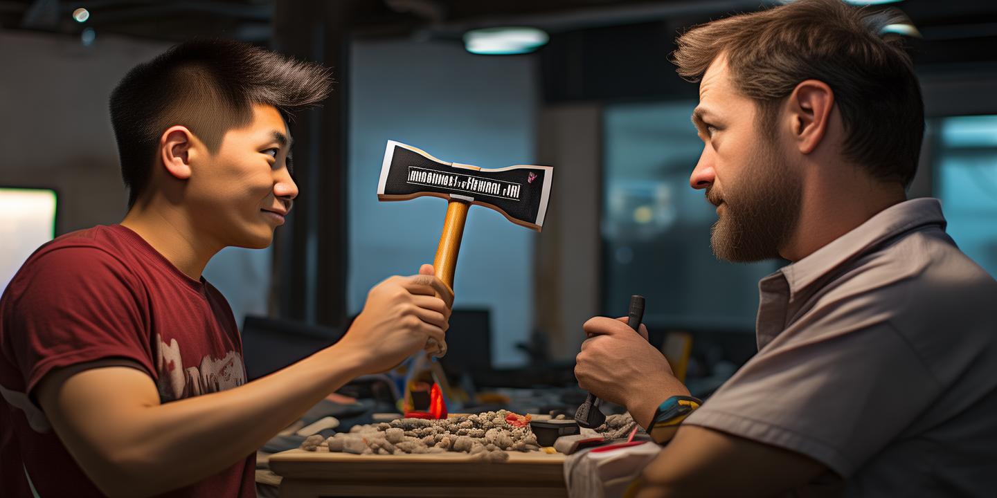 何同学赠锤子科技Logo锤 罗永浩羞愧曾让其衰落