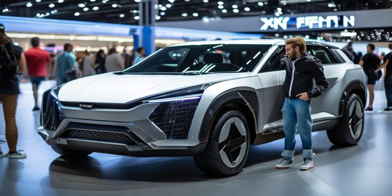 小鹏IRON剪腿版车展成网红 老外卷裤腿打卡人形机器人