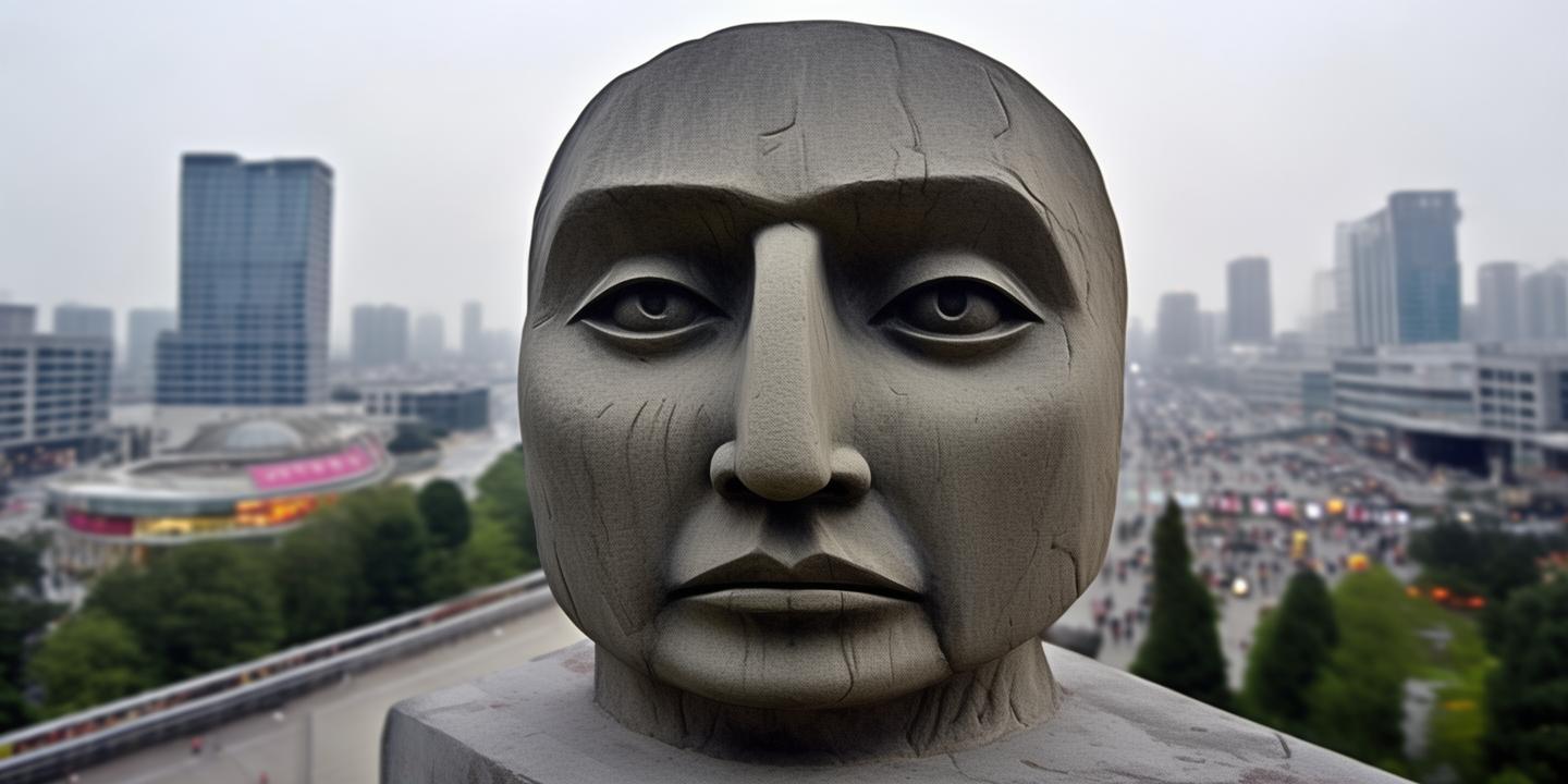 常州商场楼顶诡异人头雕像引热议 工作人员称存在十年插图 常州商场楼顶诡异人头雕像引热议 工作人员称存在十年