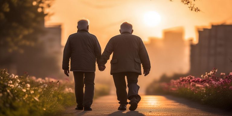 61岁儿子载百岁父亲晨练三年多 感动全网