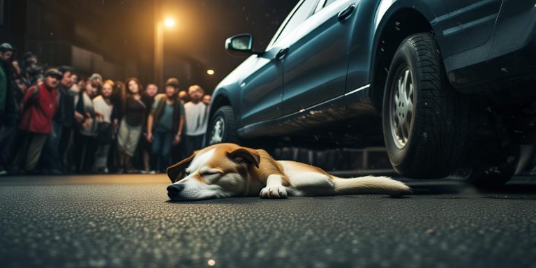 浙江司机碾轧路中睡觉狗狗引热议 网友质疑残忍冲动行为