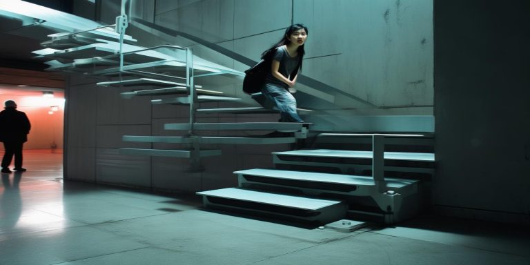 襄阳女子惊魂遇反向折叠楼梯 消防特种设计引热议