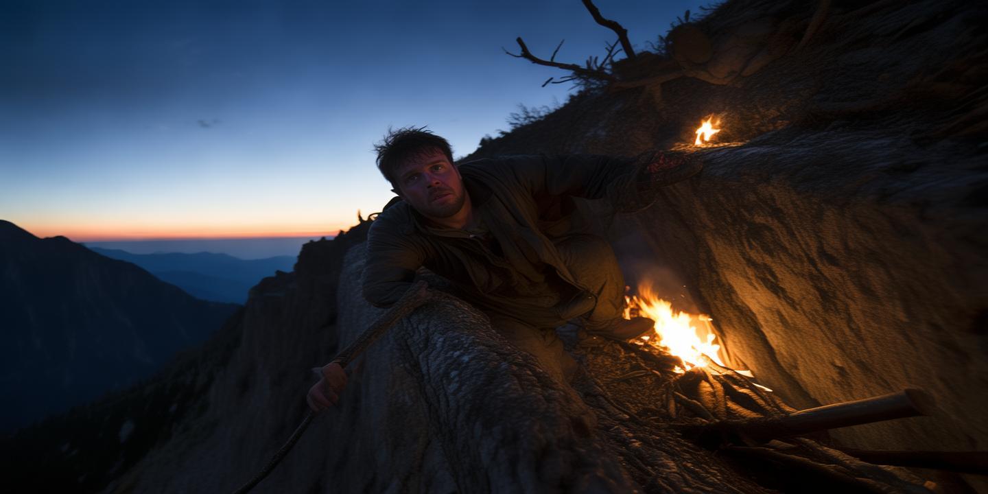 男子悬崖坠200米被树救 烤火取暖26小时后获救