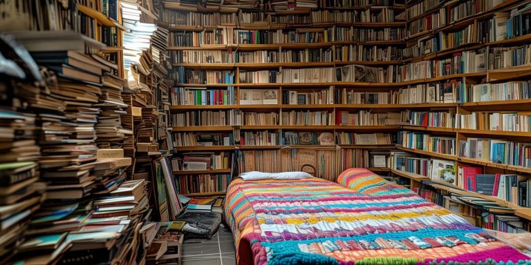 天津博士家满屋藏书仅留一米睡眠空间引热议