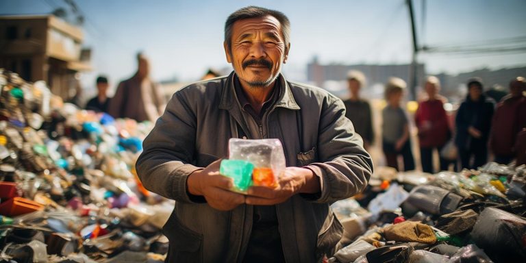 呼和浩特大叔十年捡拾十万垃圾变废为宝 捐赠公益获赞