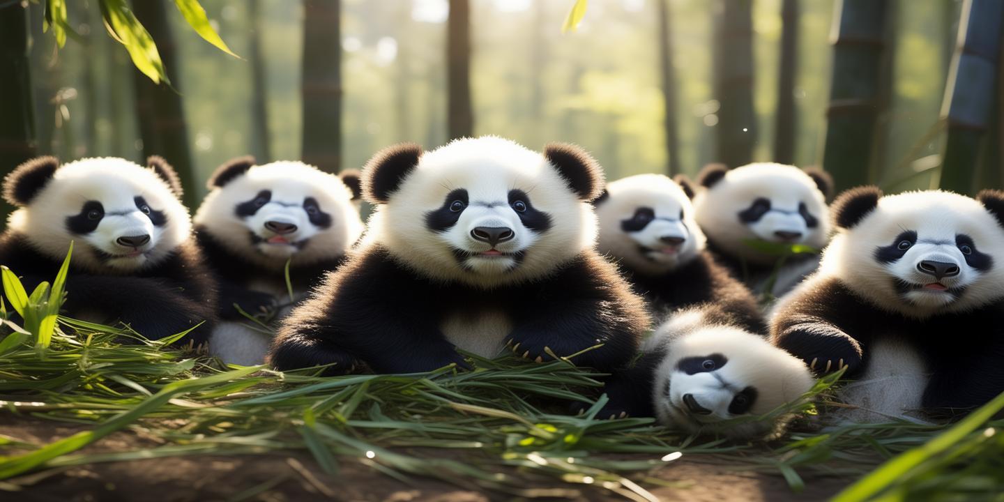 熊猫宝宝聚餐横七竖八躺成一片 萌翻网友从小享受生活插图 熊猫宝宝聚餐横七竖八躺成一片 萌翻网友从小享受生活