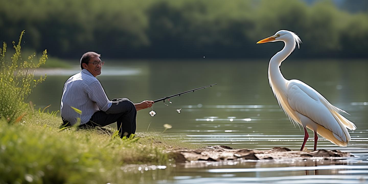 渭南钓鱼遇矜持白鹭 网友神评监工行为引发热议插图 渭南钓鱼遇矜持白鹭 网友神评监工行为引发热议