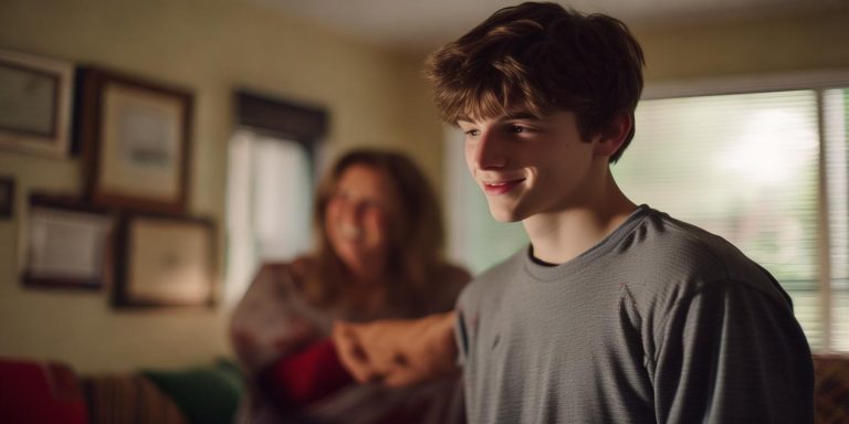 妈妈夸19分儿子结巴：这么高啊你真棒