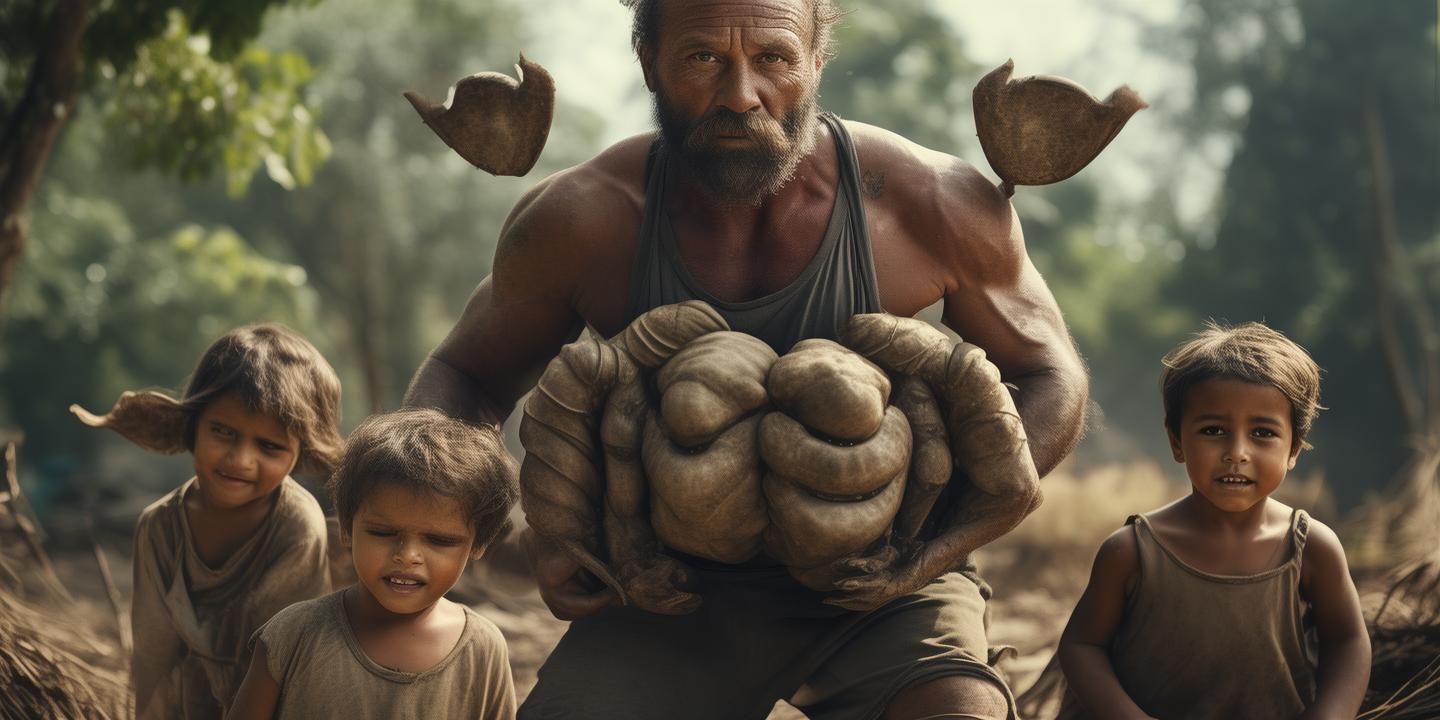 天生牛蹄脚螃蟹手男子自强不息育三健康儿插图 天生牛蹄脚螃蟹手男子自强不息育三健康儿