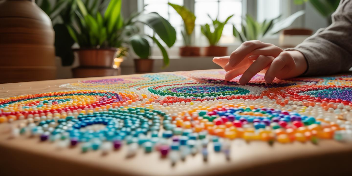 拼豆治愈系走红小红书 年轻人解压新宠