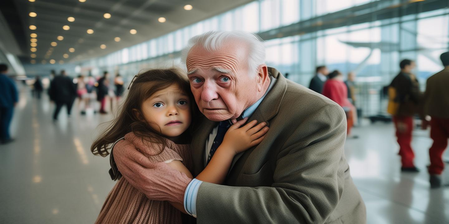 机场88岁爷爷认不出孙女相拥而泣祖孙情深感人瞬间插图 机场88岁爷爷认不出孙女相拥而泣祖孙情深感人瞬间