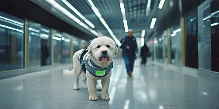 深圳地铁全球首试AI智能导盲犬小蒜 视障出行黑科技引领无障碍新篇章