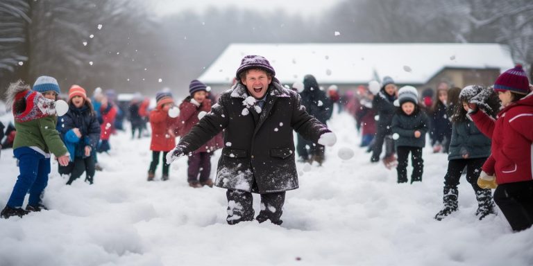 雪天校长被雪球“围攻” 学生喊班主任管管全网赞最不扫兴