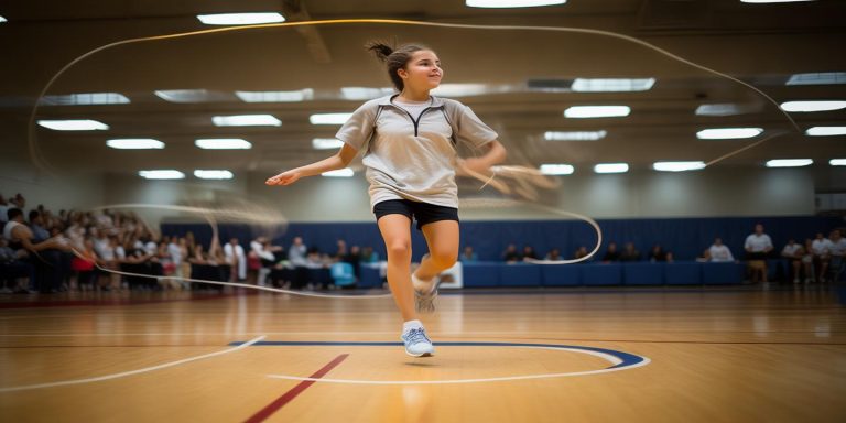 初中女生1分钟跳绳422次创世界纪录网友赞“无影脚”