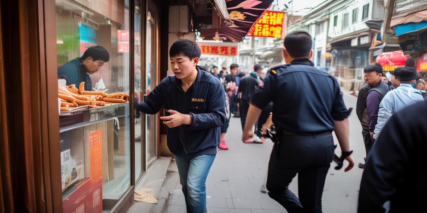 成都男子当街偷走门口刚灌装香肠 警方介入调查