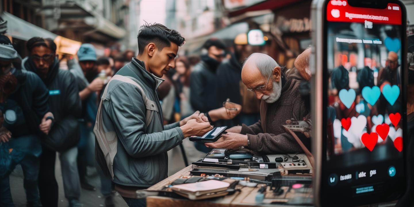 免费修老人手机 网红店主收获百万点赞