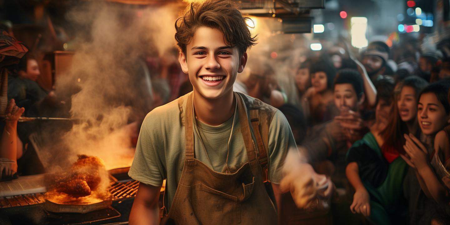 16岁烤鸡少年30天涨粉50万 日赚万元成励志网红