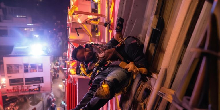 印度男子熟睡坠楼双腿卡8楼 倒悬获救