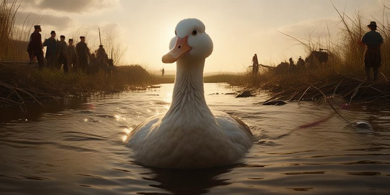 神秘失踪18斤大鹅现身 池塘抽水追凶真相揭晓