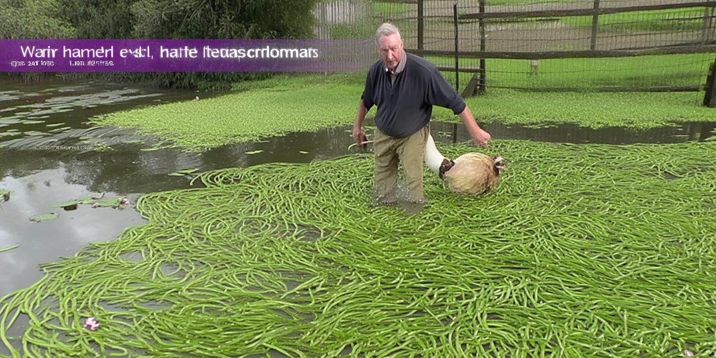 18斤大鹅离奇失踪 主人抽水发现水草是元凶
