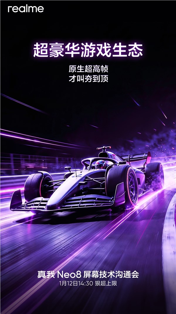 真我Neo8首发三星1.5K 165Hz屏技术沟通会官宣插图1