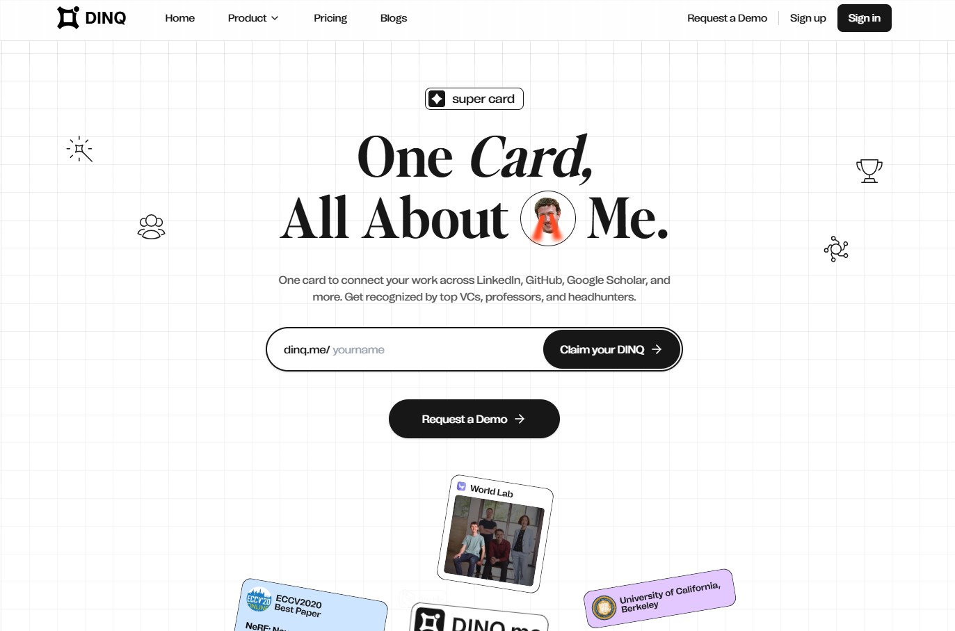 AI时代新宠！DINQ一键打造智能“职业名片”，颠覆传统简历模式