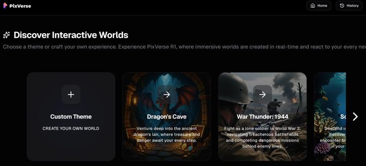 边看边创造，在 PixVerse R1 的实时世界模型里，你真是上帝插图1